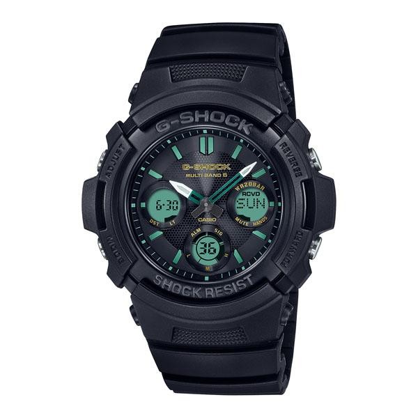 G-SHOCKカシオ腕時計 ジーショック 電波ソーラー TEAL AND BROWN COLOR SERIES AWG-M100RC-1AJF メンズ ブラック